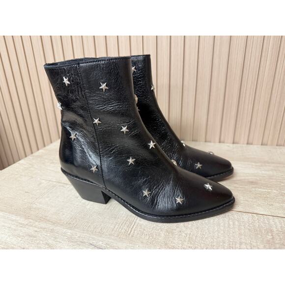 ZADIG & VOLTAIRE Tyler Star Studded Leather Bootie MSRP $498 Womens Sz 5 New - Picture 7 of 12